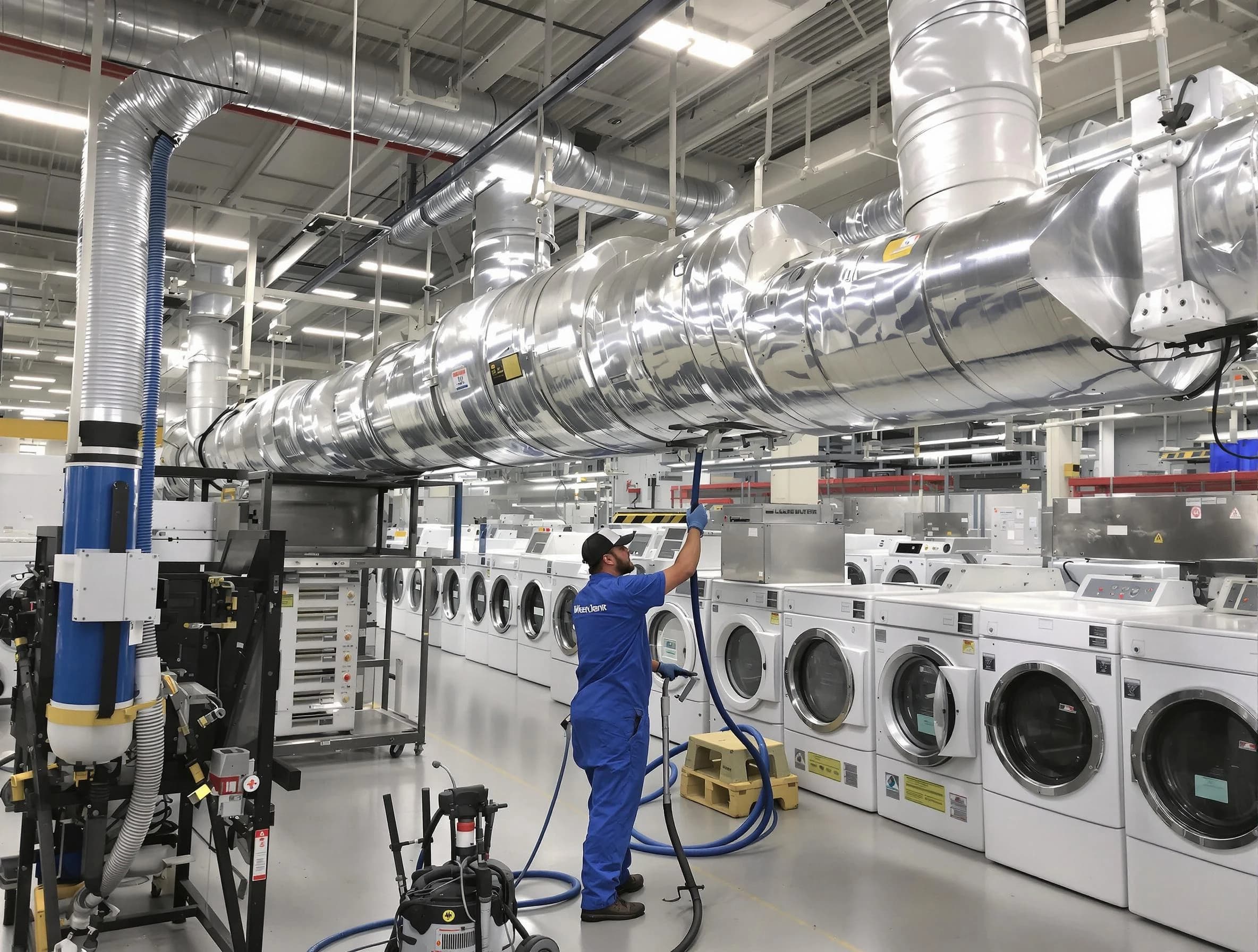 Swissvale Dryer Vent Cleaning team performing heavy-duty industrial dryer vent cleaning in Swissvale